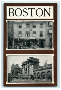 c1905 Boston Paul Revere Birthplace North Station Massachusetts MA Postcard  