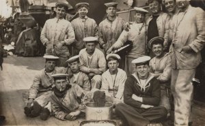 HMS Achilles WW1 War Ship Crew Military Old Postcard