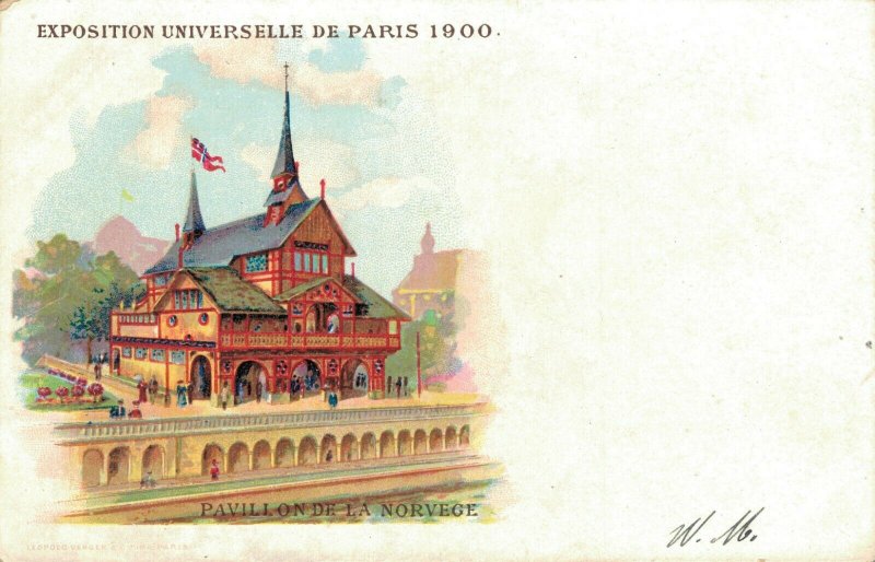 France Exposition Universelle De Paris 1900 Pavillon De La Norvege Litho 04.97