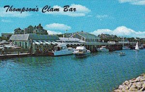 Massachusetts Cape Cod Harwich Port Thompson Brothers Clam Bar On Wychmere Ha...