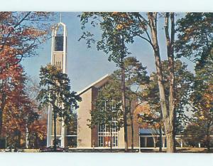 Unused Pre-1980 OLD CARS & CHURCH SCENE New Canaan Connecticut CT p3211