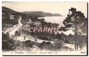 Postcard Old Esterel Corniche overlooking the Golden Trayas