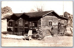 K45/ Bear Lake Michigan RPPC Postcard '43 Royces Resort Chatter Box Cabin 325