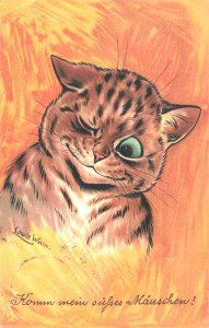 Louis Wain Artist  Cat's Wink German Postcard,