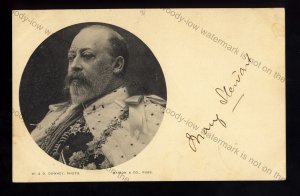 Cartão postal ROY269 - Rei Eduardo VII - Em Regalia Real -