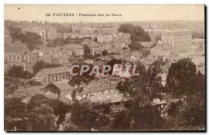 Old Postcard Panorama Poitiers to the dunes