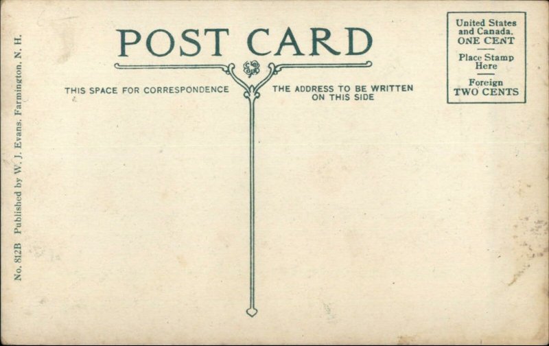 Publ en Farmington Nh-Boston Clothing Co tienda c1910 Postal 