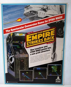 Star Wars The Empire Strikes Back Arcade FLYER Original 1984 Video Game Artwork
