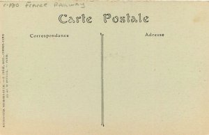 Postcard C-1910 France Railroad Saumur Birdseye View 22-12704