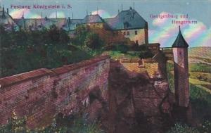 Germany Koenigstein Georgenburg und Hungerturm