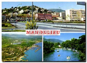 Postcard Modern Mandelieu Cote D & # 39Azur The hill The seaside Siagne