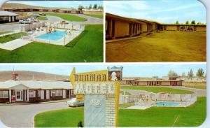 EVANSTON, Wyoming  WY   Roadside  DUNMAR MOTEL  Lincoln Highway  1950s  Postcard