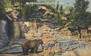 Bear Pits, Forest Park - St. Louis, Missouri MO Postcard