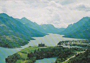 Canada Alberta Waterton Lakes National Park Aerial View