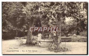 Old Postcard Chartrettes Petit Chateau Park