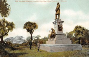 Garfield Monument, Golden Gate Park, San Francisco ca 1910s Vintage Postcard