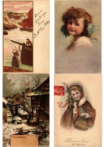 CHILDREN COMIC GREETINGS Mostly ARTIST SIGNED 2000 Vintage Postcards (L6149)