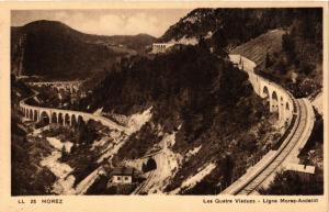 CPA MOREZ Les Quatre Viaducs Ligne MOREZ-Andelot. (247523)