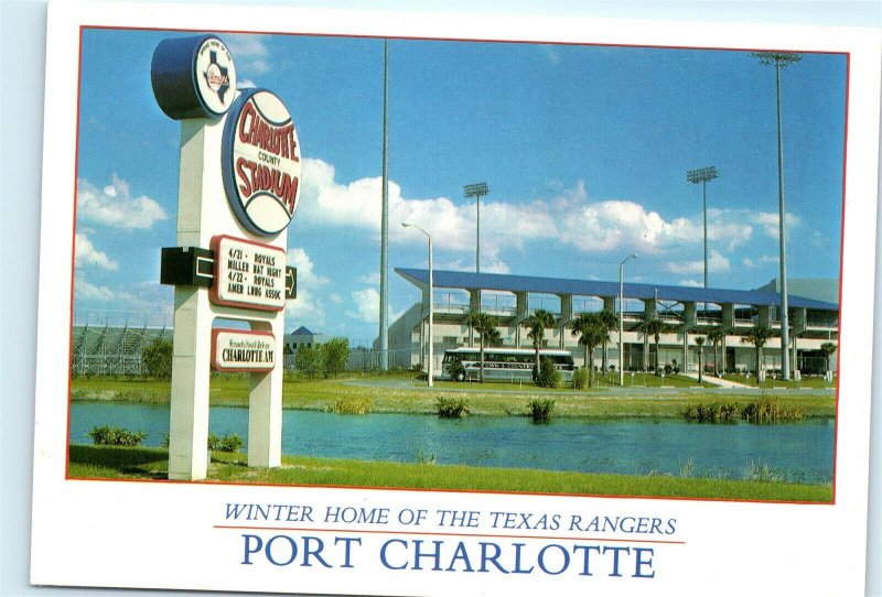 Charlotte Stadium Port Charlotte Florida Royals Vintage 4x6 Postcard B45