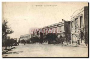 VINTAGE POSTCARD Djibouti Boulevard Gambetta Dimensions Somali