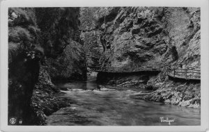 Soteska Vintgar Slovenia Real Photo River Old Postcard
