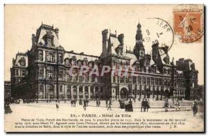 Paris - 4 - City hotel - Old Postcard