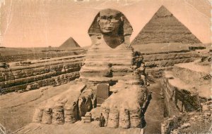 Postcard Egypt the Great Sphynx of Giza