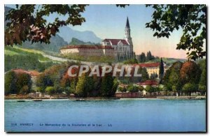 Postcard Old Annecy The Monastery of the Visitation and the Lake