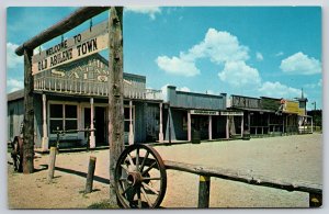 Kansas~Welcome To Old Abilene Town~Old Texas Street Scene~Vintage Postcard
