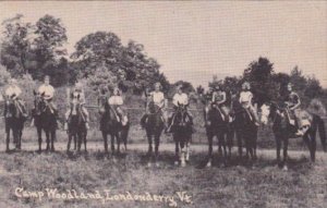 Horseback Riders At Camp Woodland Londonderry Vermont 1940