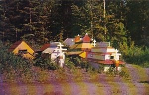 Indian Burial Ground At Eklutna On The Palmer Anchorage Highway Alaska