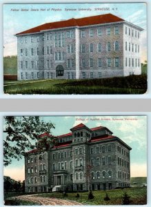 2 Postcards SYRACUSE UNIVERSITY, NY~ Hall of Physics, College of Applied Science