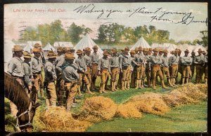 Vintage Postcard 1907 Life in Our U.S. Army, Roll Call