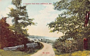 JANESVILLE WISCONSIN~COUNTRY ROAD~1910s POSTCARD