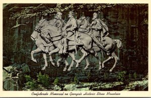 Georgia Atlanta Confederate Memorial On Historic Stone Mountain