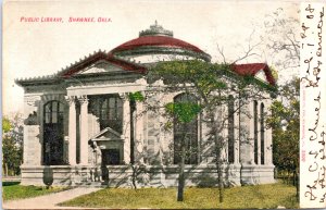 USA Public Library Shawnee Oklahoma Vintage Postcard 09.81