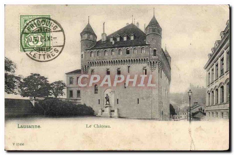 Old Postcard Lausanne Le Chateau