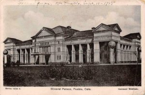 RPPC Mineral Palace, Pueblo, Colorado Davidson Bros. Photo 1908 Vintage Postcard