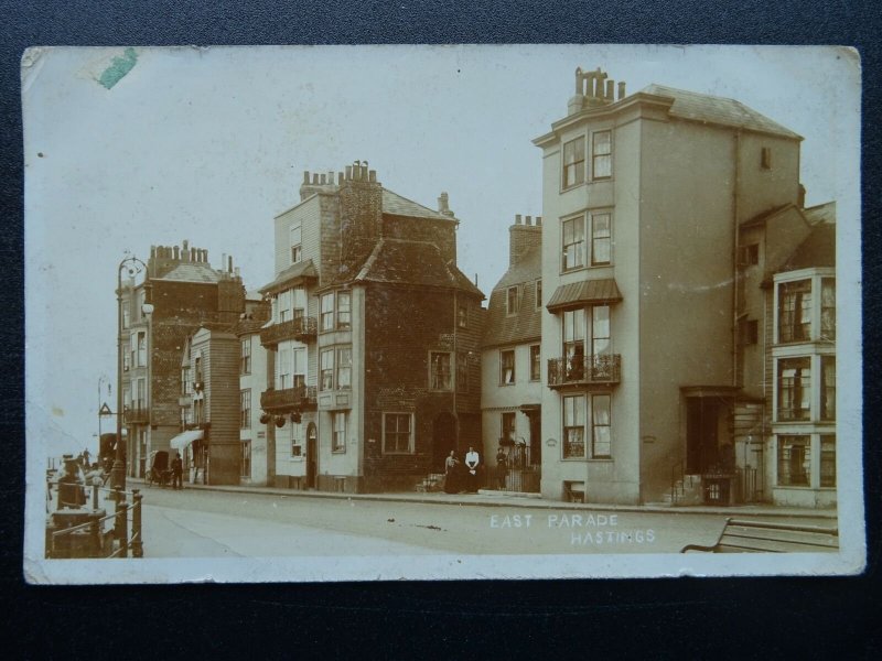 East Sussex HASTINGS East Parade c1905 RP Postcard