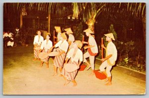 Villa Saujana Singapore  Rice Dance  Malayan Night    Postcard