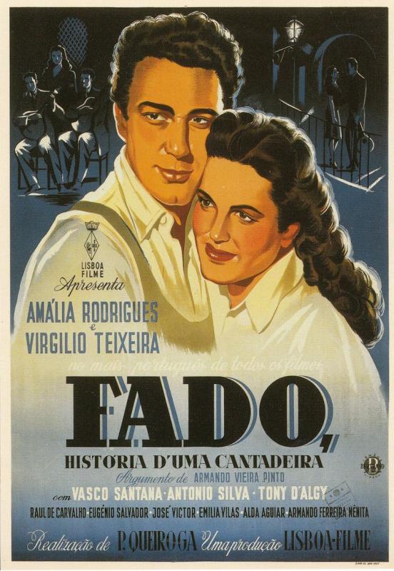Fado Amalia Rodrigues Portuguese Film Cinema Poster Postcard