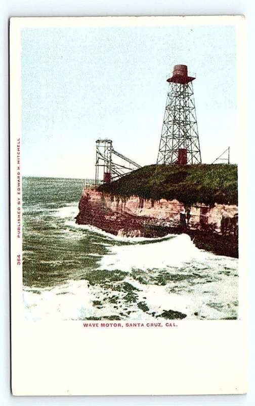 SANTA CRUZ, CA California ~ The WAVE MOTOR  c1900s Mitchell #364 Postcard