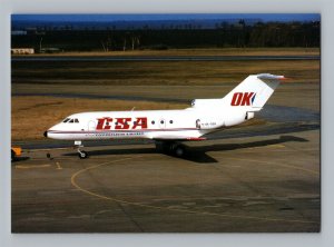 Aviation Airplane Postcard CSA Czechoslovak Airlines YAK 40 Ok-GEN BA29