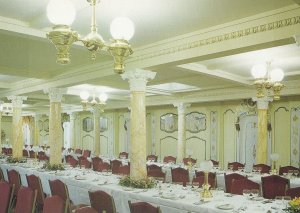 The Great Britain Ship First Class Dining Saloon After Restored Bath Postcard