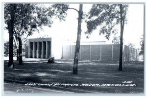 c1950s Lake County Historical Museum Madison South Dakota SD RPPC Photo Postcard