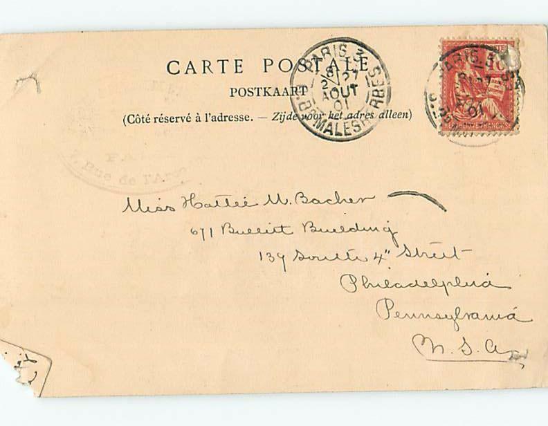 1901 postcard HOTEL DE VILLE Brussels - Bruxelles Belgium F6617