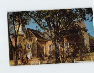 Postcard Bruton Parish Church Williamsburg Virginia USA
