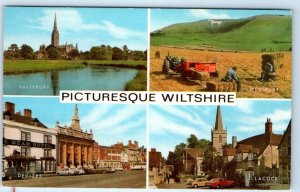 Picturesque WILTSHIRE Multiview ENGLAND UK Postcard