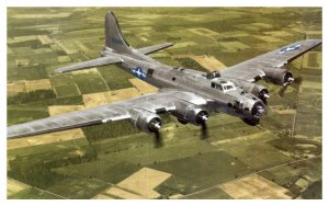 B 17 Flying Fortress Airplane Postcard