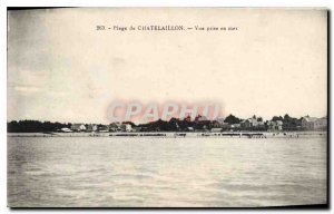 Old Postcard Chatelaillon Beach Sea View taken